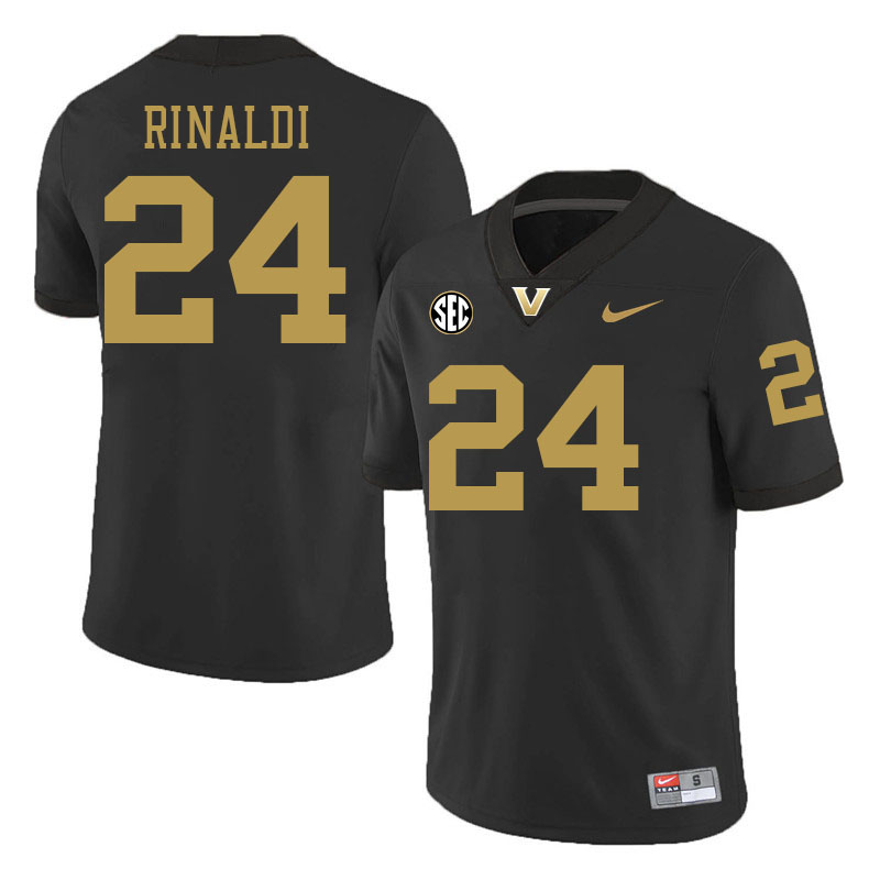 Nicholas Rinaldi Jersey,Vanderbilt Commodores #24 Nicholas Rinaldi Football Jersey,Uniforms-Black 20